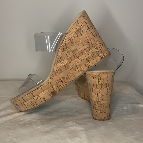 Steve Madden Clear Wedges - Picture 3 of 5